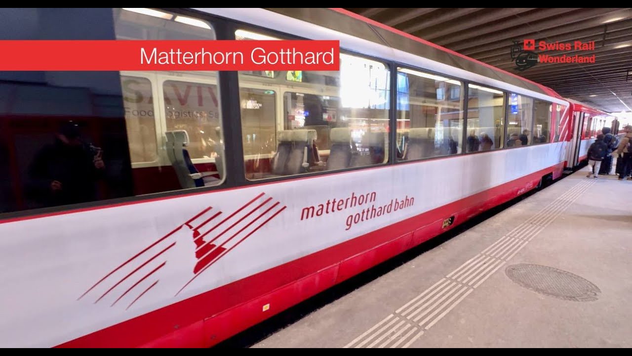 ⭐️ 4K | Matterhorn Gotthard Railway | Scenic First Class Ride to Zermatt