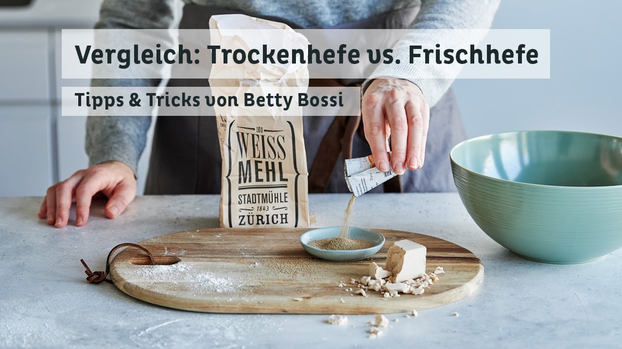 Der Hefevergleich: Trockenhefe vs. Frischhefe - Tipps & Tricks von Betty Bossi