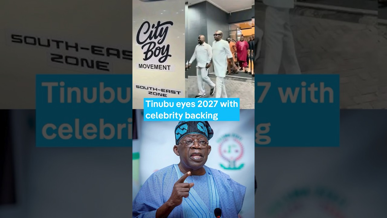 Nigeria&rsquo;s president builds early 2027 momentum as the &ldquo;City Boy&rdquo; movement gains endorsements.