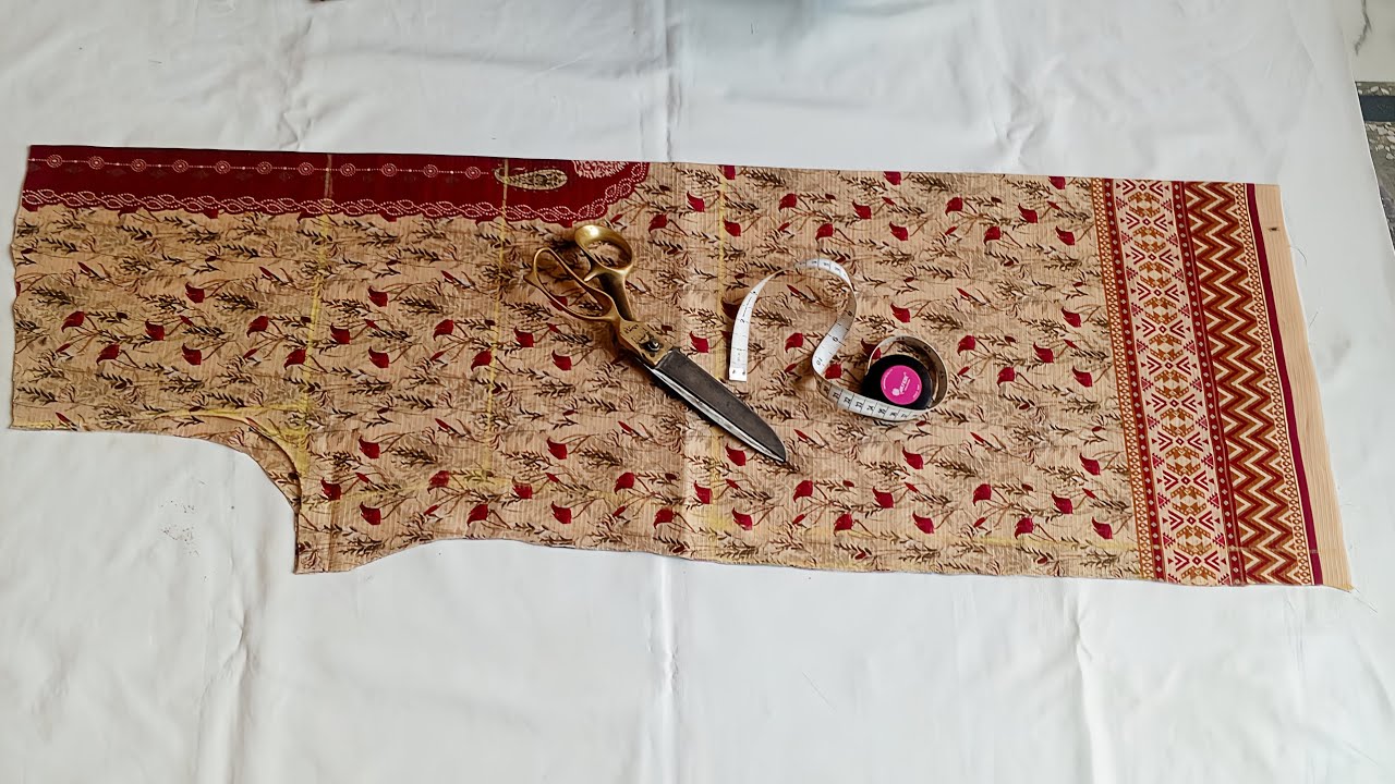 Ladies simple kameez cutting/kameez with bazzo easy cutting/tips and tricks for beginners #viral