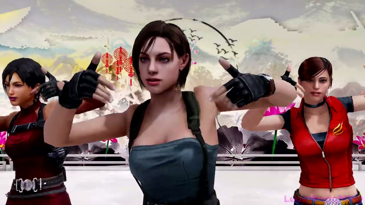 [MMD] BABYMONSTER We Go Up - Jill Valentine, Ada Wong, Claire Redfield kpop dance Resident Evil