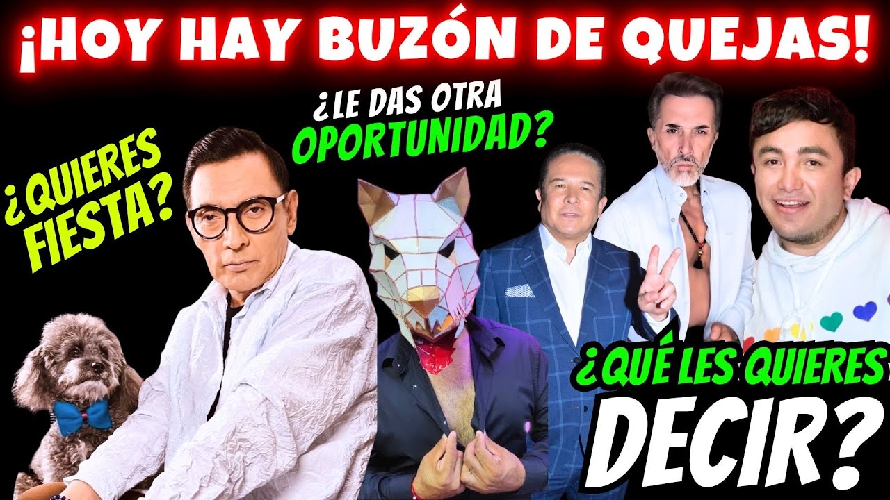 ¡VEN A DEJAR TU QUEJA!: PARA LA FIESTA DE EN SHOCK, PARA EL PLURI, PARA EL GABO CUEVAS, PARA LOBO..