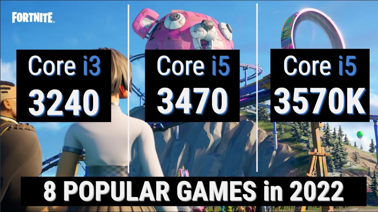 Core i3 3240 vs i5 3470 vs i5 3570K = 8 GAMES IN 2022