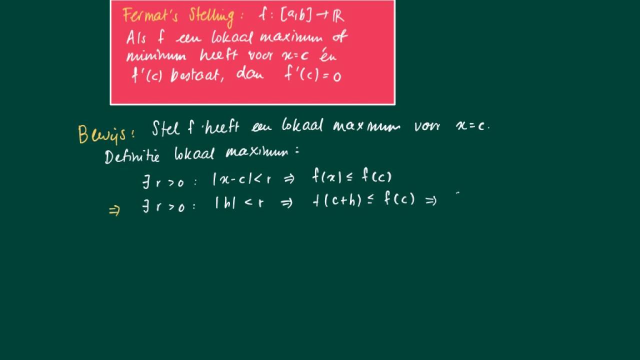Fermat's Stelling