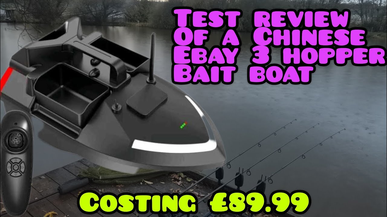Cheap Ebay £89.99 Chinese  3 hopper  budget fishing bait boat with gps  review