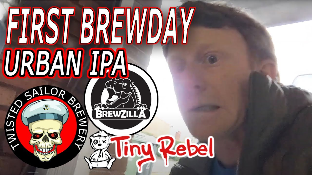 Unleashing Hoppy Urban Vibes: First Brew Day Magic with BREWZILLA - Tiny Rebel's All-Grain IPA!