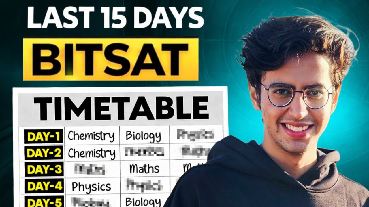 Стратегия подготовки к BITSAT 2026 за последние 10 дней 🔥 | План для достижения результата 300+ (...