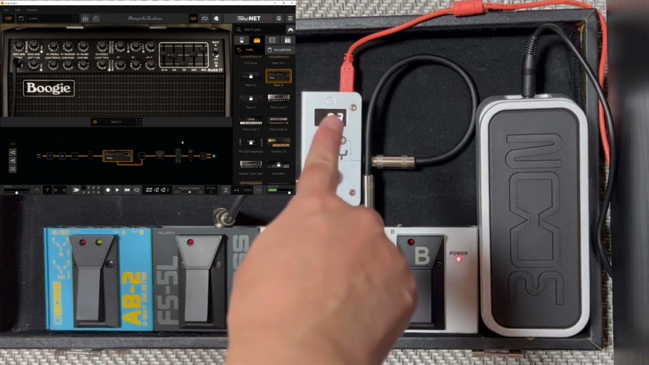 【MIDI PLUS】BOSSのフットスイッチでAmplitube 5を操作しながらMetallicaを弾きたい動画【SPY】