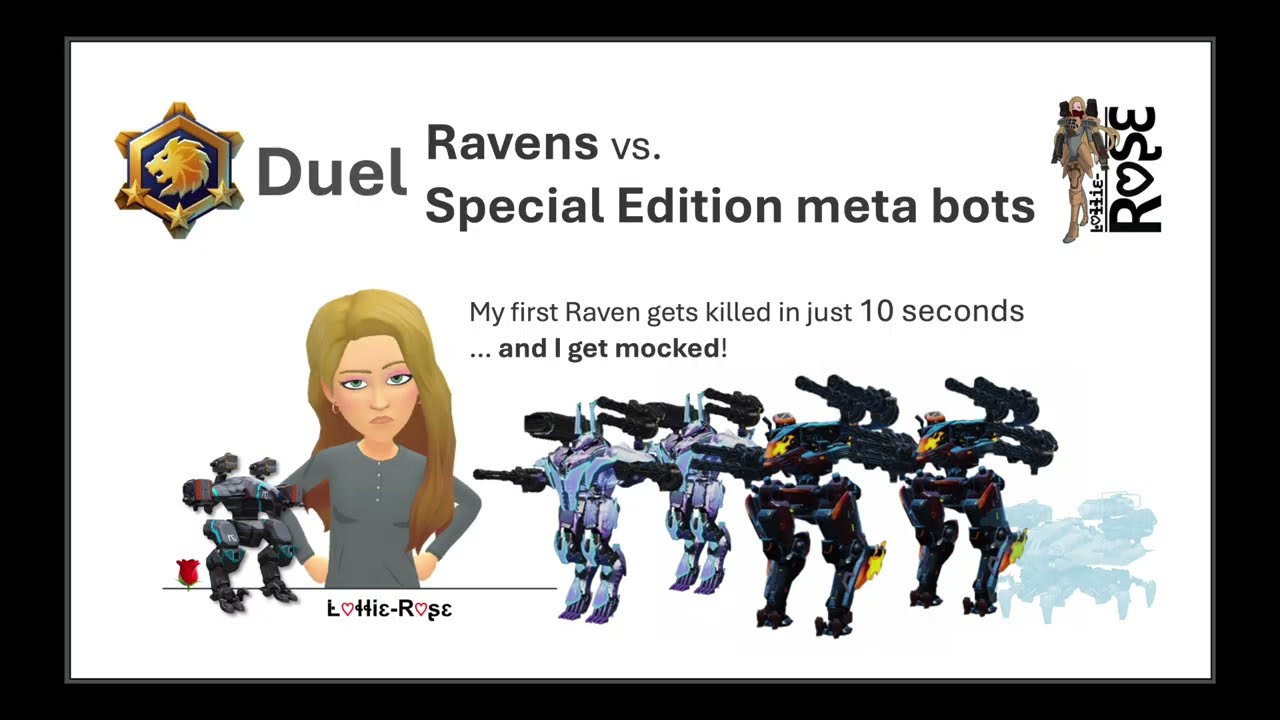 Duel - getting mocked (twice) | Ravens vs. Special Edition Mk3 meta bots |  War Robots | WR