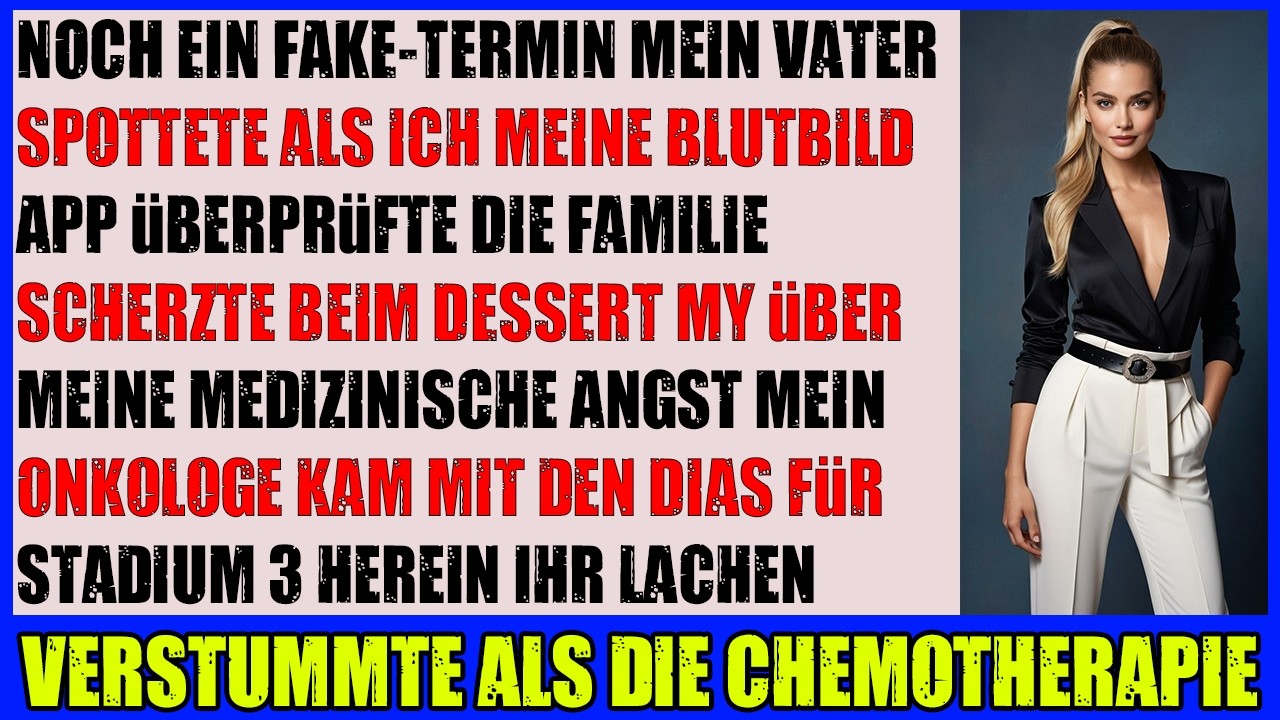 Beim Familiendinner verspotteten sie meine wöchentlichen Check ups  bis der Klinikdirektor kam