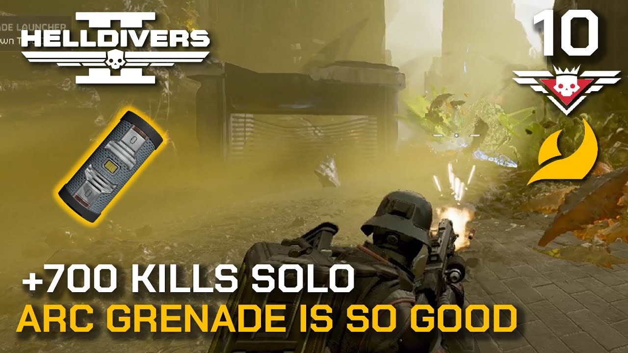 Helldivers 2 - The New ARC GRENADE Is So GOOD - Solo Superhelldive