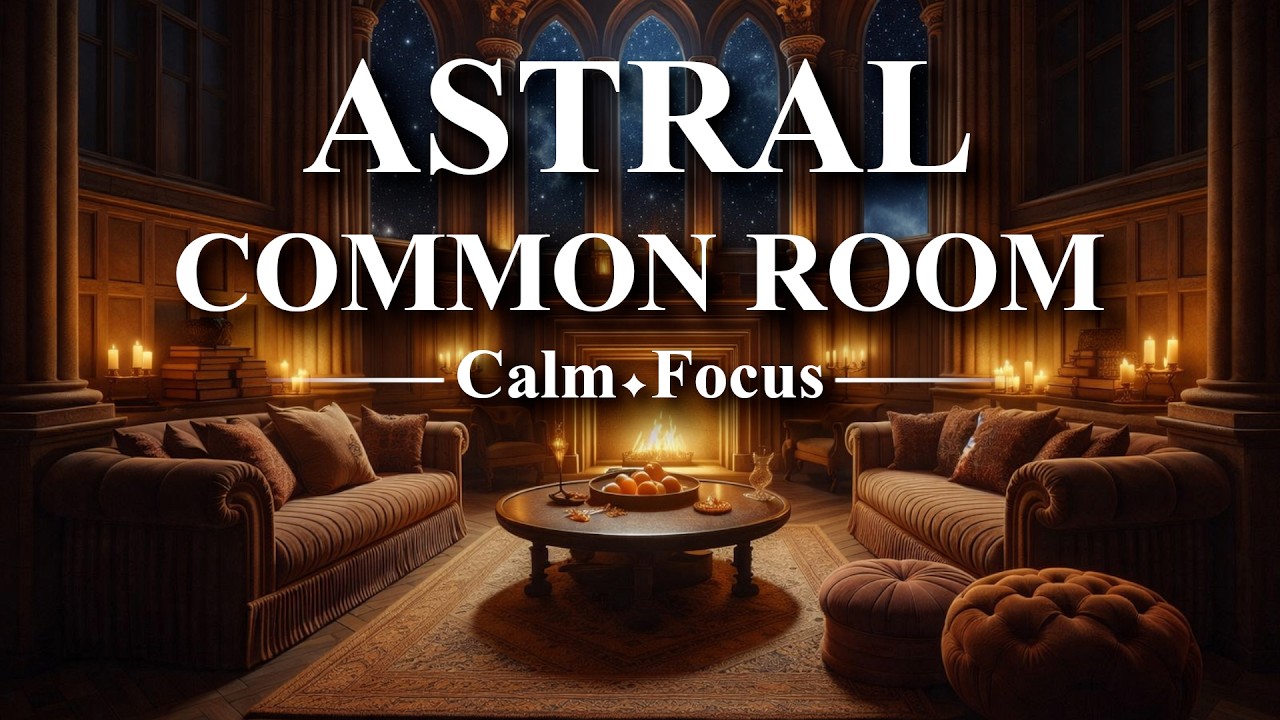 Astral Common Room ✦ Magical Ambient Music for Calm Focus & Cozy Moments (3 Hours)