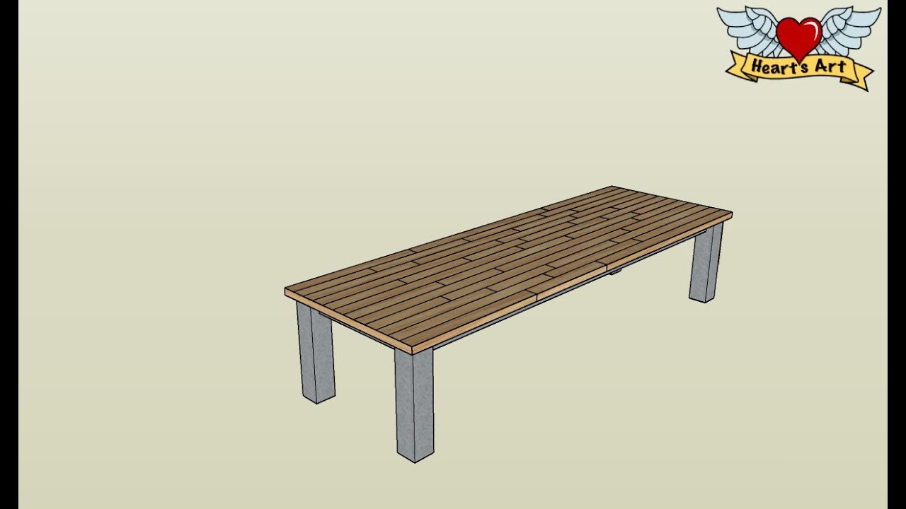 HeartsArt - Custom Project Design - Floriano Dining Table - Designs #1 and #2