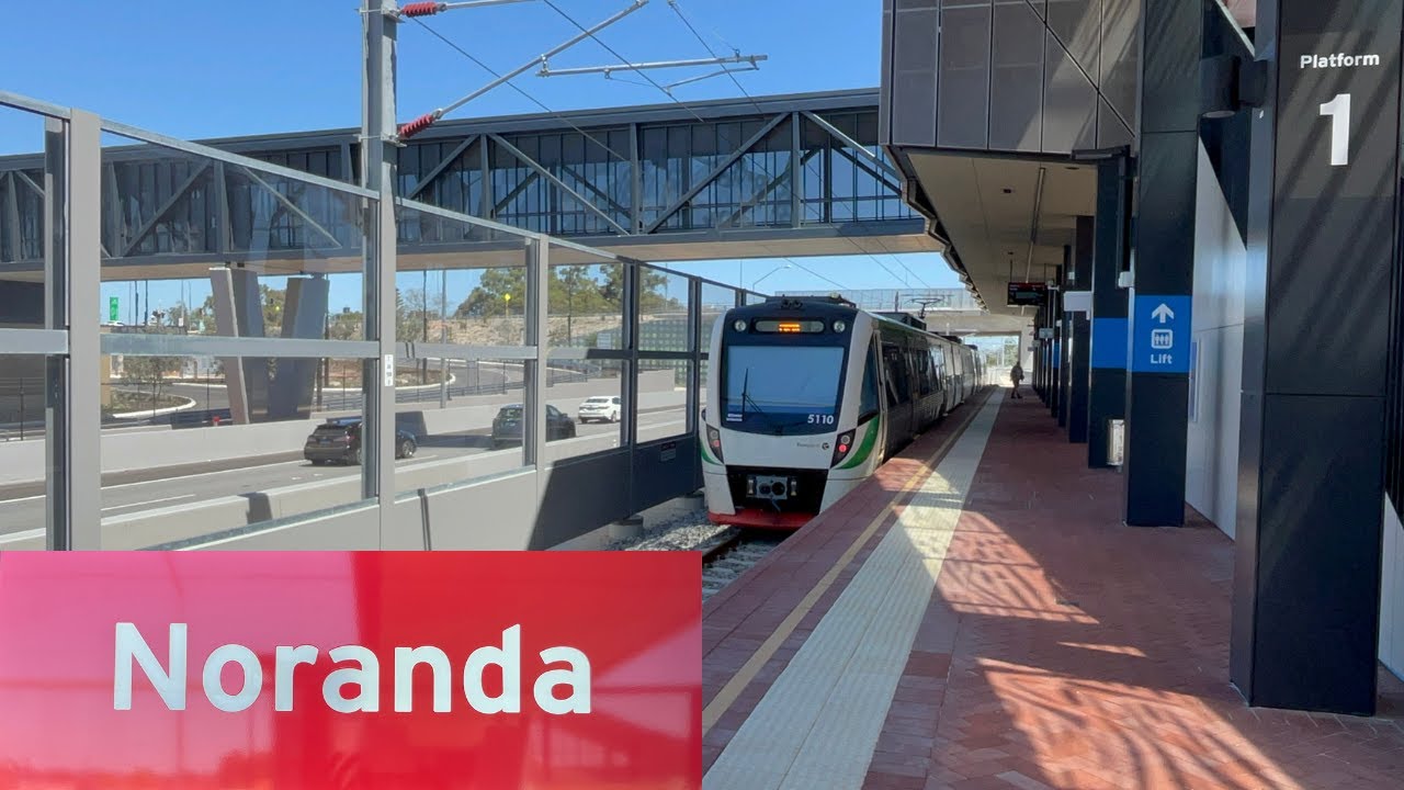 Trains at Noranda Station