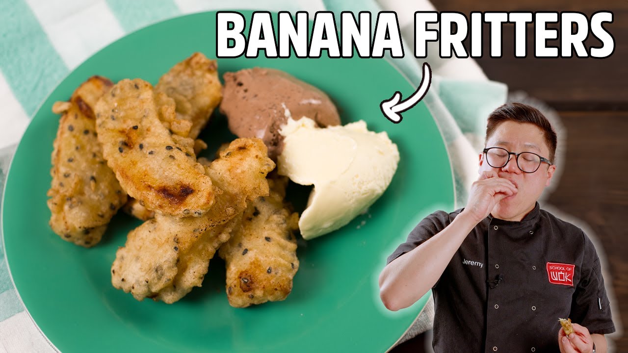 Простые и вкусные жареные банановые оладьи!