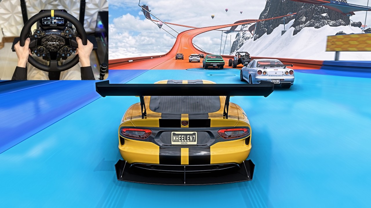 Dodge SRT Viper GTS Anniversary Edition |Racing Hot Wheels Forza horizon 5 |Steering Wheel Gameplay
