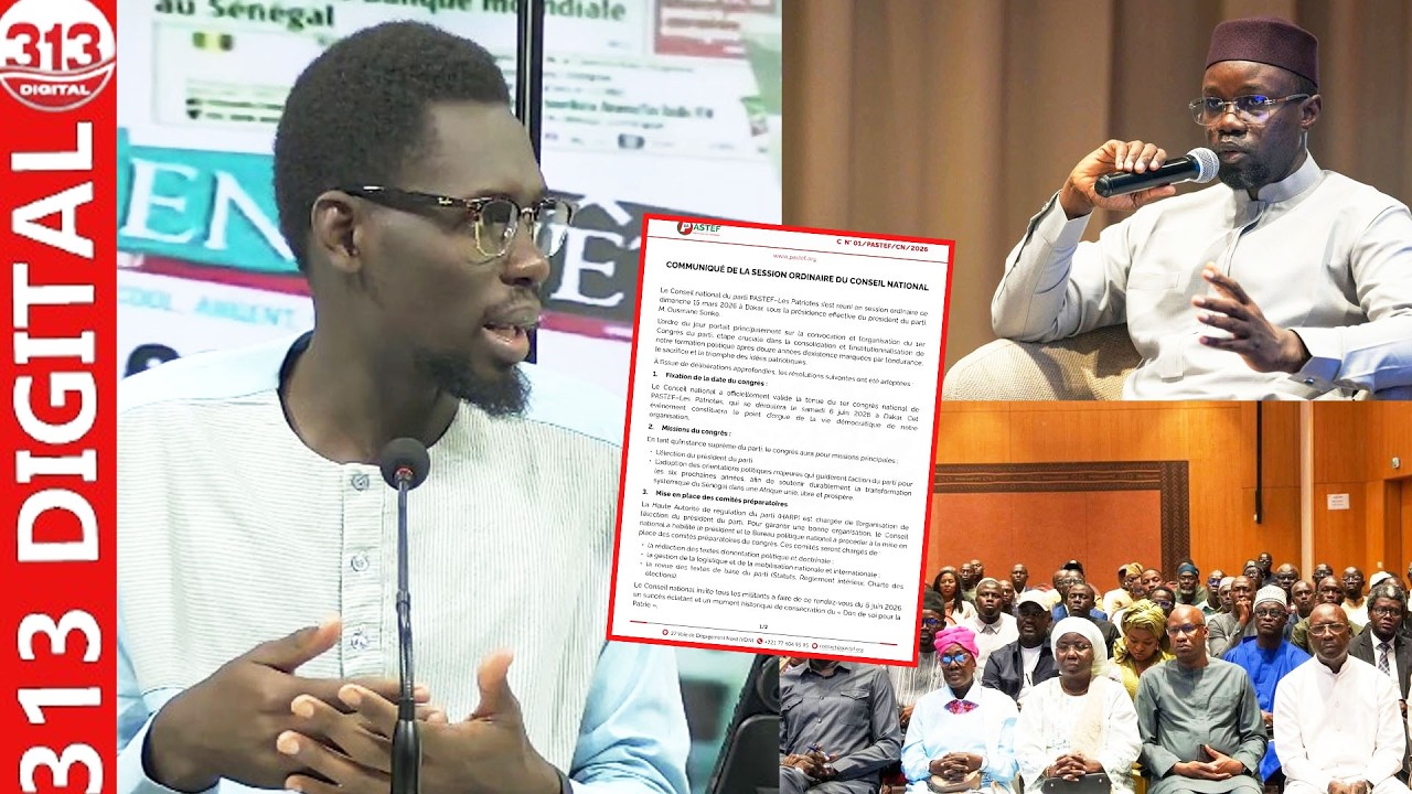 Conseil national de Pastef: Sonko balance un communiqué, Réaction de Daouda Djigal qui dévoile tout