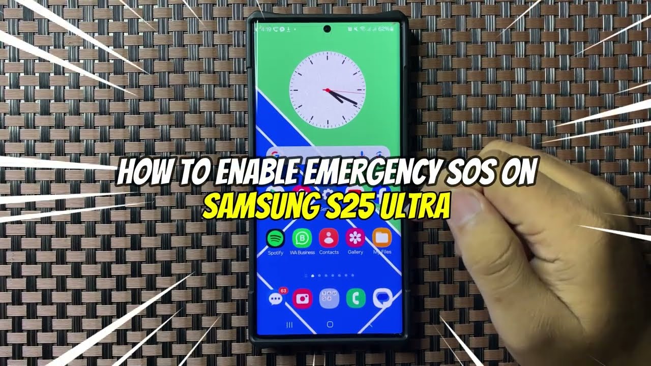 How to Enable Emergency SOS on Samsung Galaxy S25 Ultra | Turn Off Emergency SOS