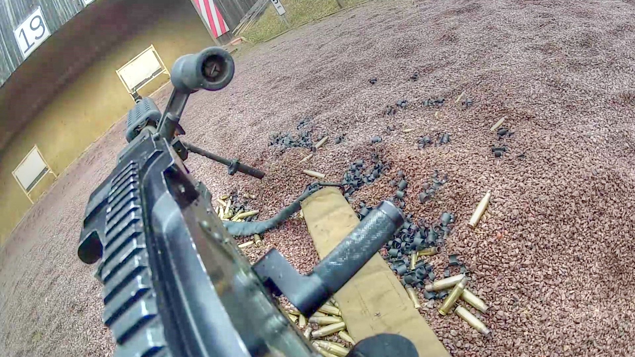 US Army M240 Machine Gun Shooting Range
