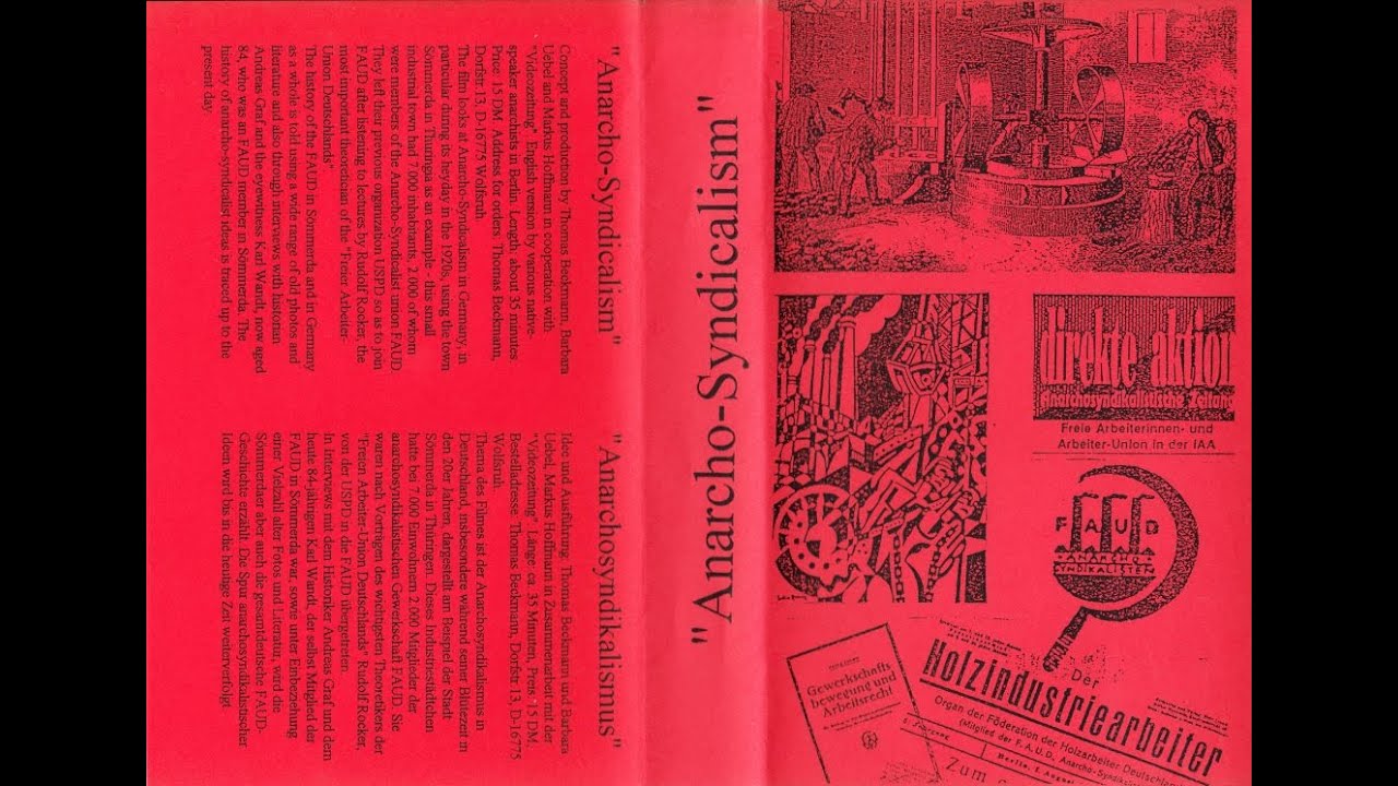 Anarcho syndicalism [in Germany - FAUD in Germany] VHS documentary