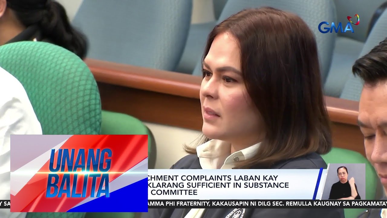 3rd at 4th impeachment complaints laban kay VP Duterte, idineklarang... | Unang Balita