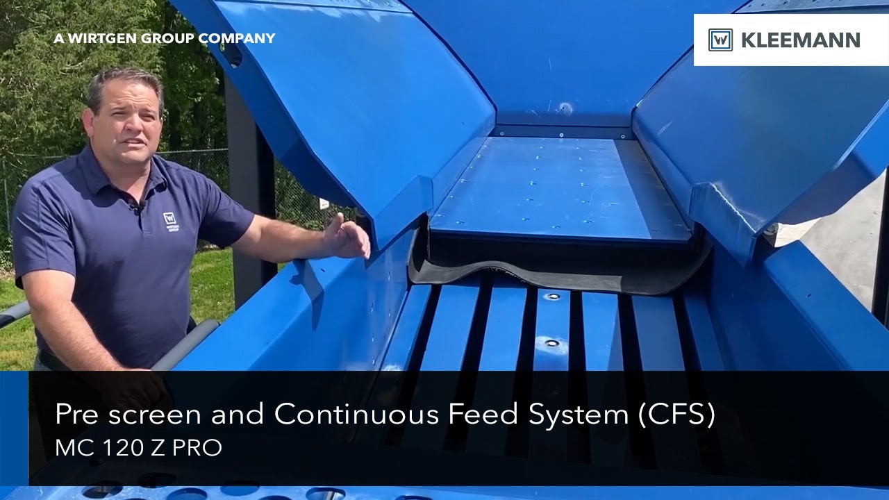 MOBICAT MC 120 Z PRO pre screen and Continuous Feed System (CFS) - Technology engineered for you