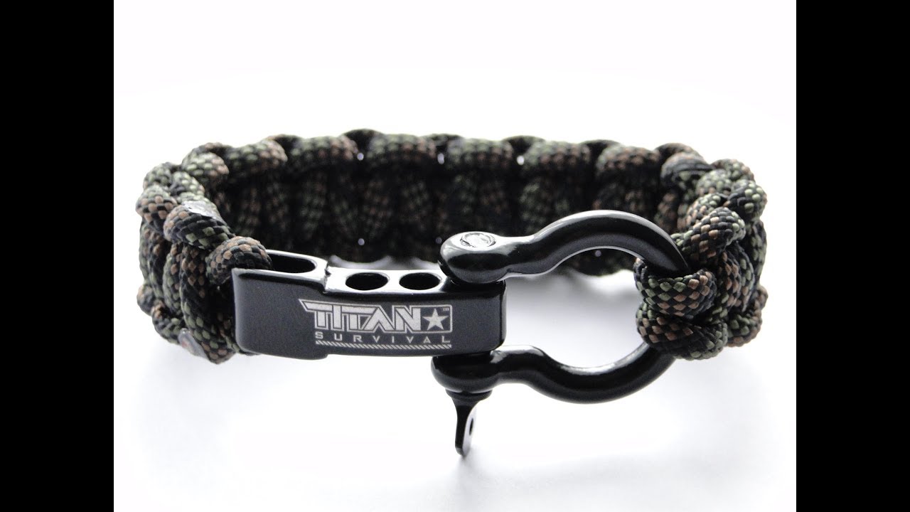 How to Make an Adjustable Bow Shackle Bracelet-SurvivorCord Cobra Knot Version-CbyS Paracord