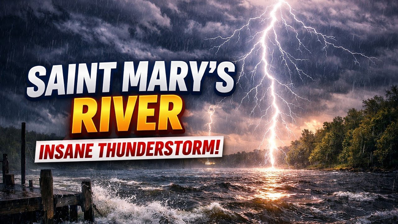 Day 2 Saint Mary's River trip with intense thunder storm ⛈️ Strong coffee and MREs