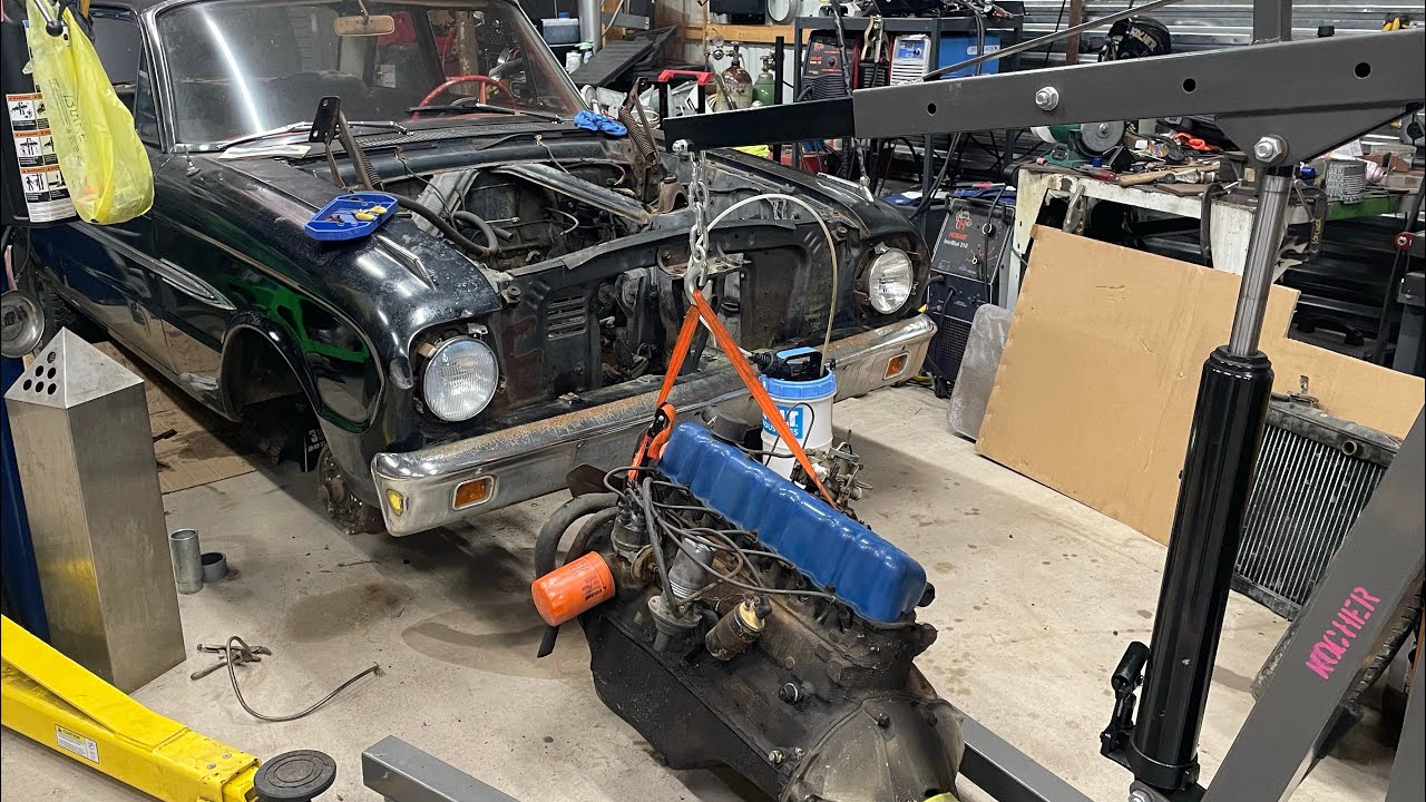 Ford Falcon Restomod LS Swap - Engine removal and junkyard rebuild - part 1