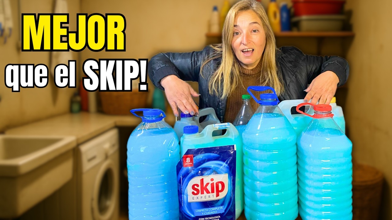 JABÓN LÍQUIDO para LAVARROPAS ¡MEJOR que el SKIP! 😱 Casero y Potente