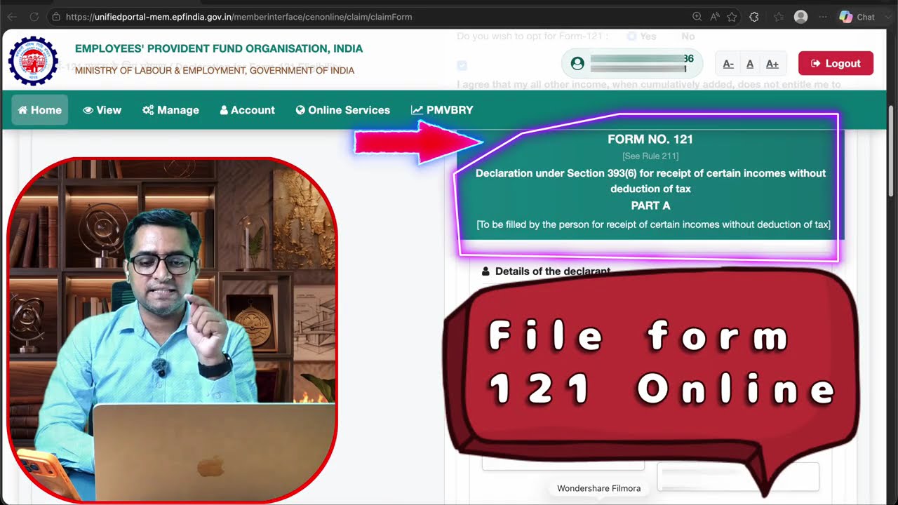 PF Full Withdrawal New Rule: Form 121 Online Live Process 💻