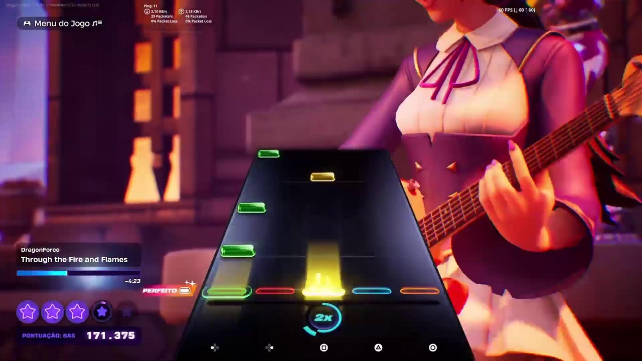 Guitar hero Palco festival /Fortnite 👑🇧🇷🎮🎤🎸🎵