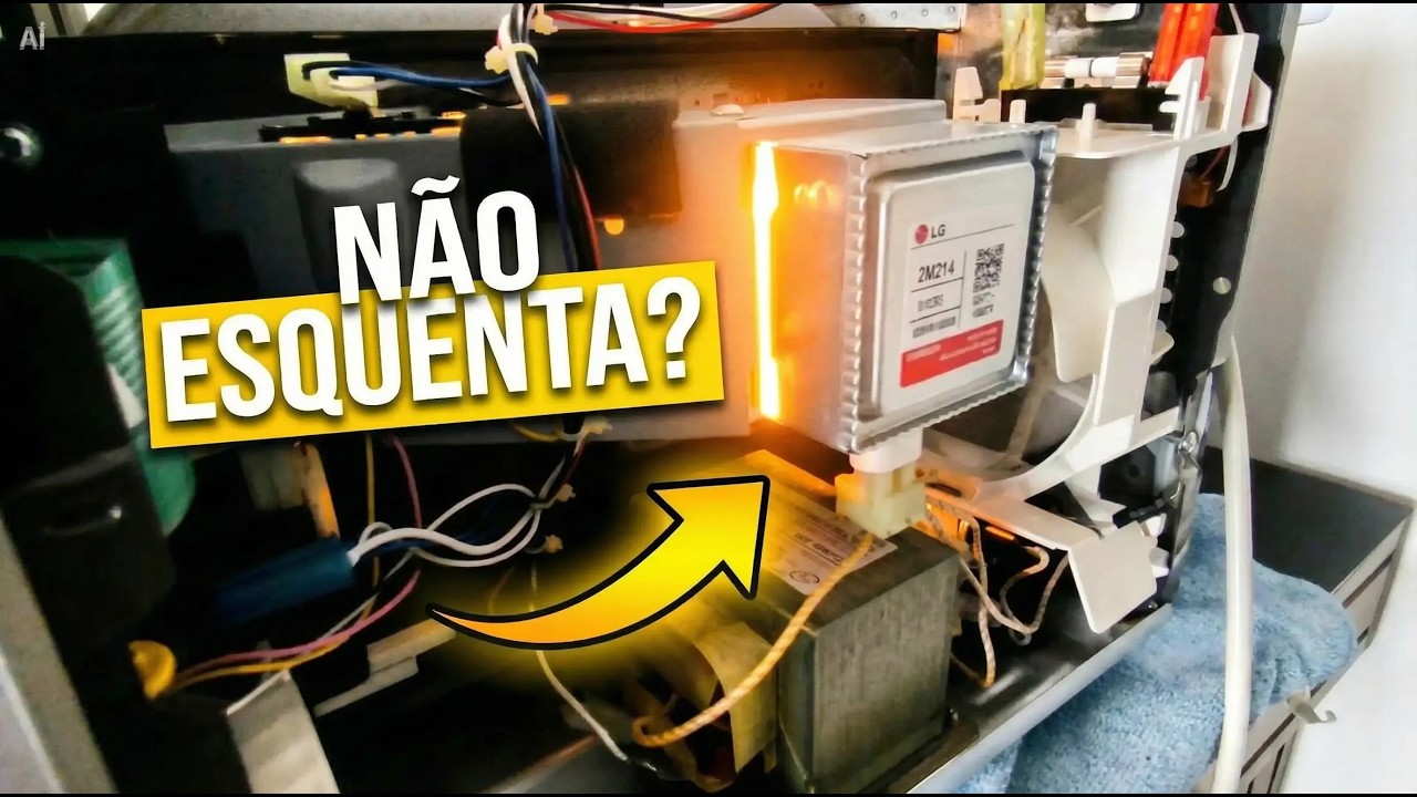Micro-ondas liga, faz barulho forte e não esquenta? Descubra o problema