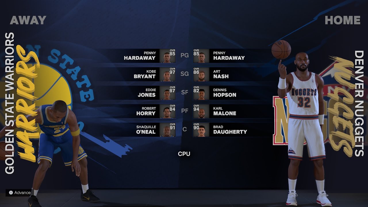NBA 2K25 MyEra Simulation &lsquo;95 Jordan Era Kobe Warriors 2x🏆 vs Nuggets