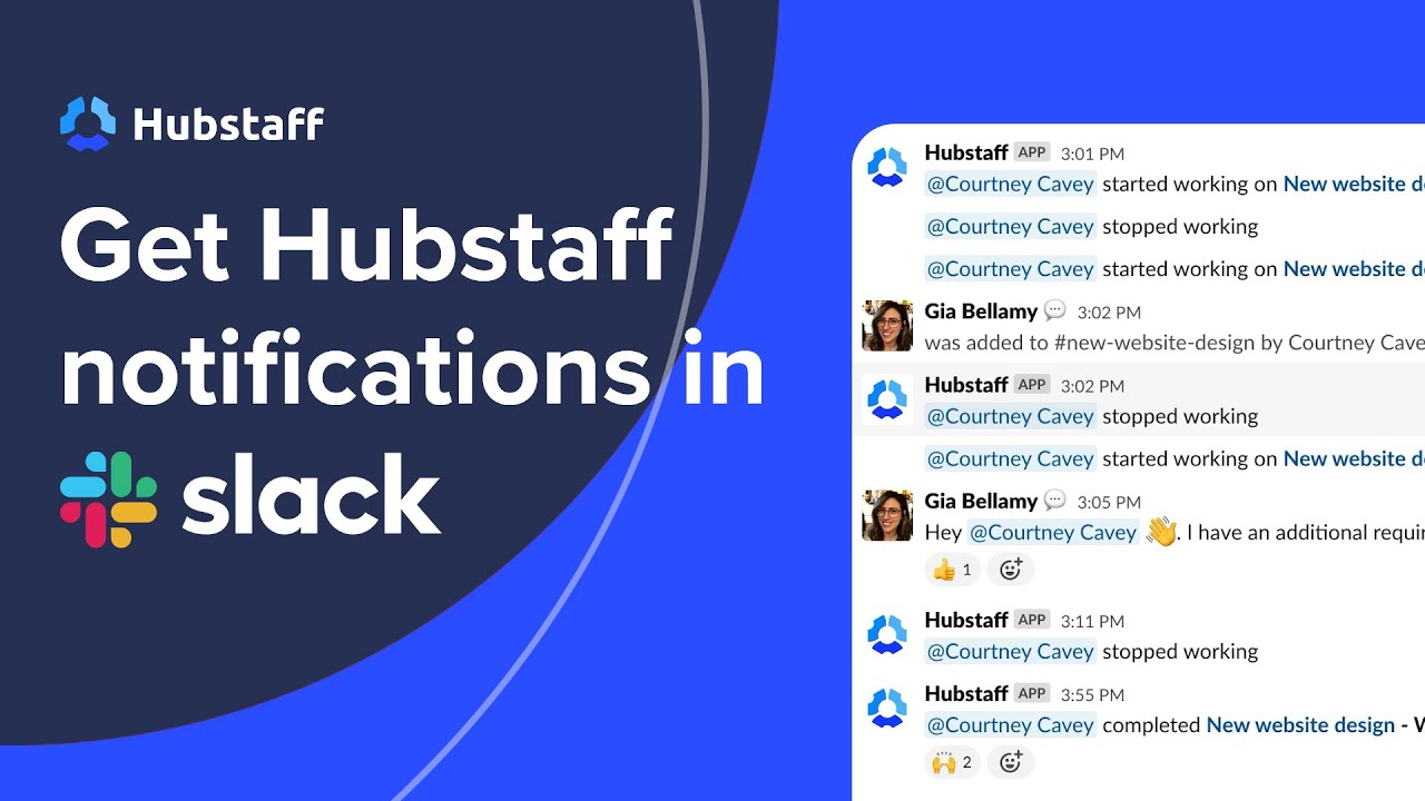 Slack Integrations: Get Hubstaff Time Tracking Notifications in Slack