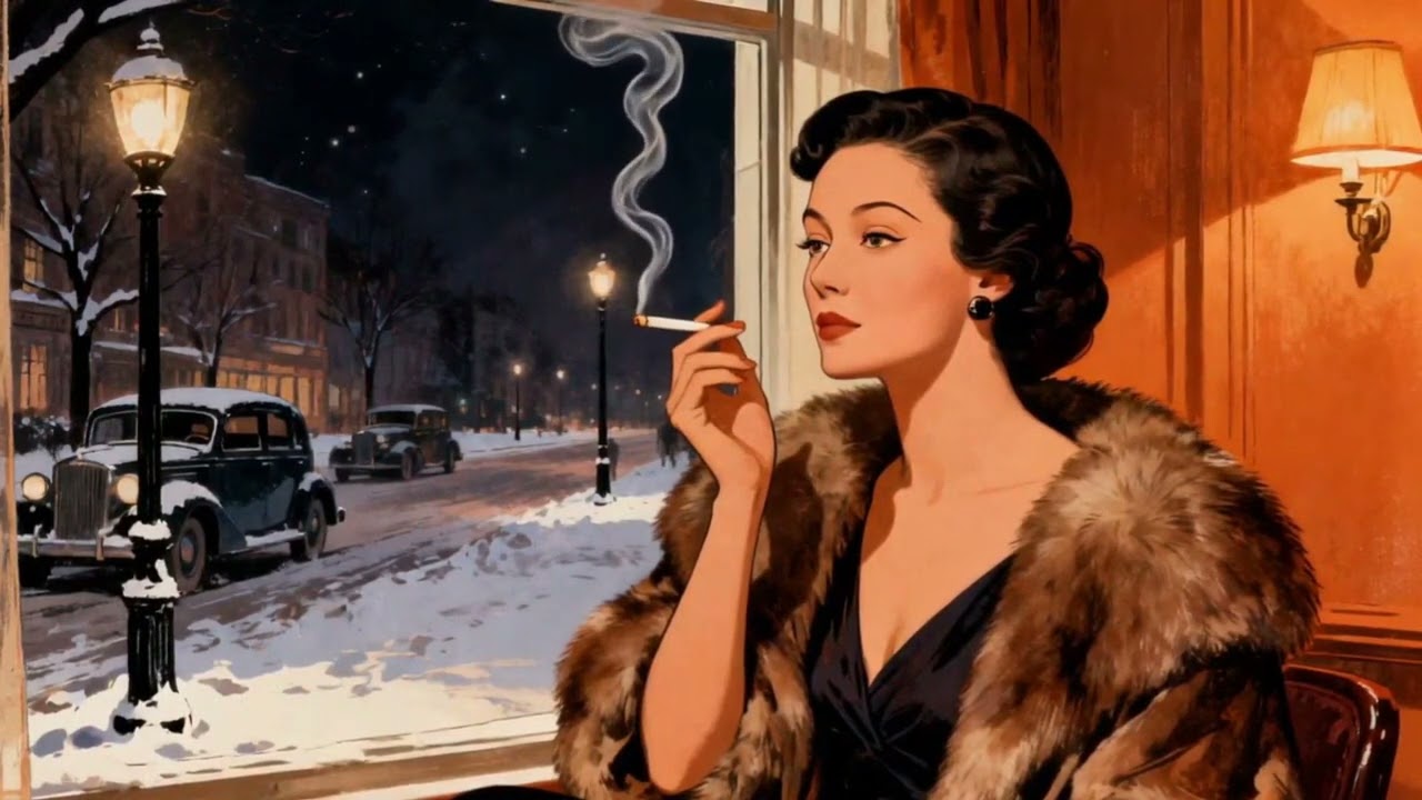 Cozy Winter Jazz Music ❄️ 1930s Vintage Jazz Bar Atmosphere