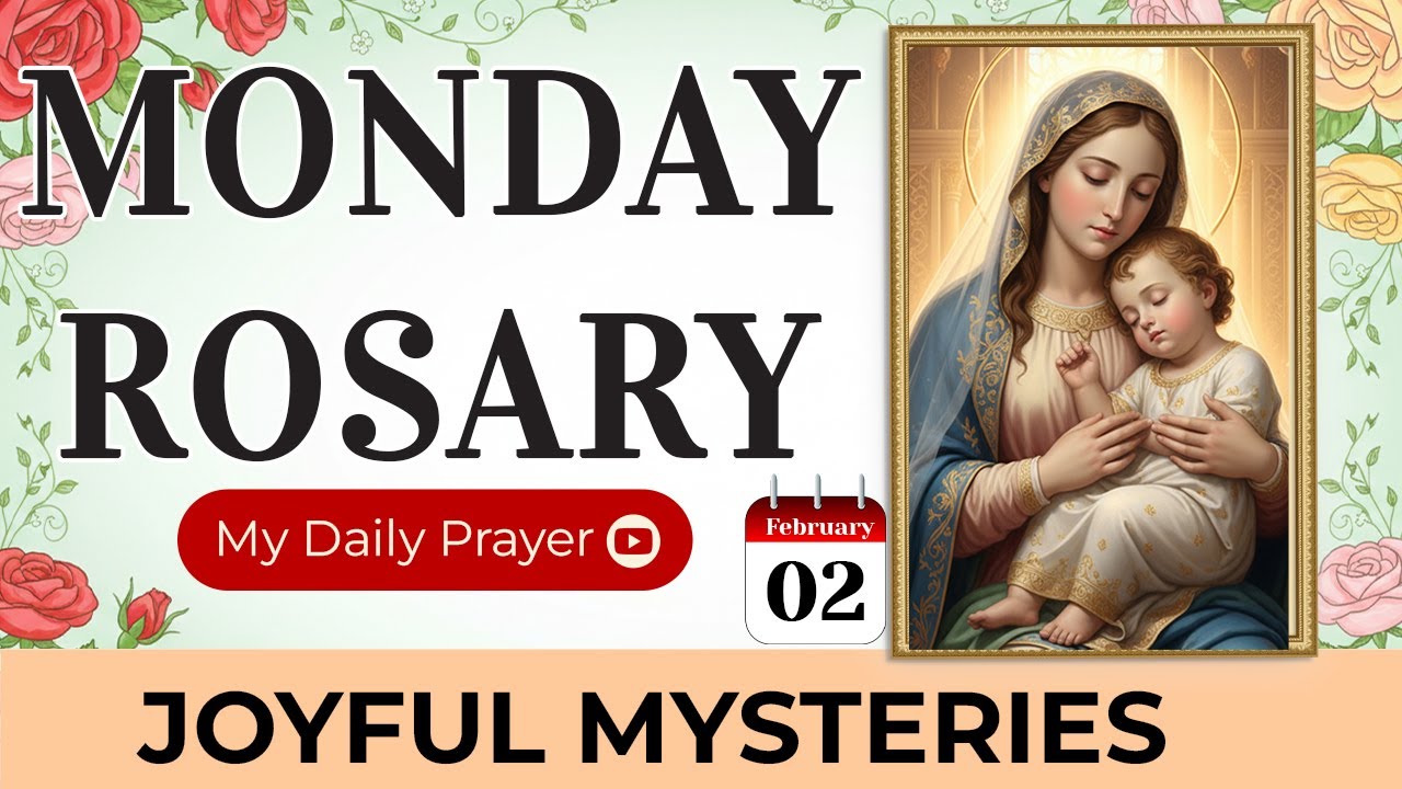 TODAY HOLY ROSARY: JOYFUL MYSTERIES💙 ROSARY MONDAY🌹FEBRUARY 02, 2026 | WALKING WITH JESUS