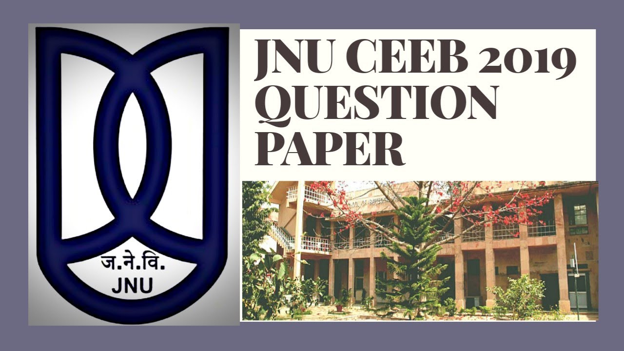 JNU CEEB 2019 QUESTION PAPER || JNU MSC BIOTECHNOLOGY 2019 QUESTION PAPER