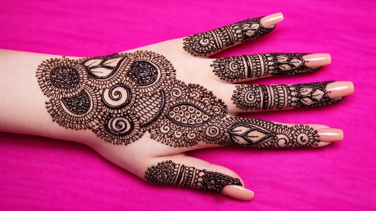 Beautiful Arabic Back Hand Mehndi Design | Latest Stylish Henna Art