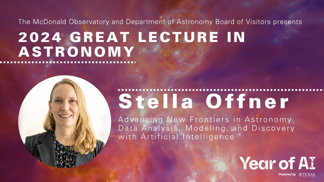 2024 Great Lecture in Astronomy: Stella Offner