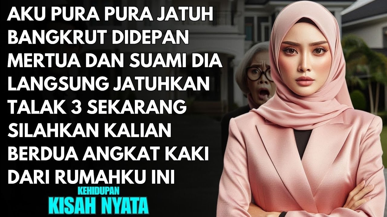 SUAMI LANGSUNG BERI TALAK 3 SAAT AKU PURA PURA BANGKRUT - KUKATAKAN ''PERGI KALIAN DARI RUMAH INI''