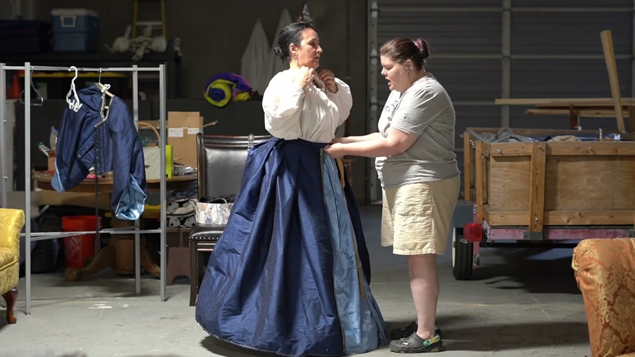 Dressing a Noble woman Tudor style