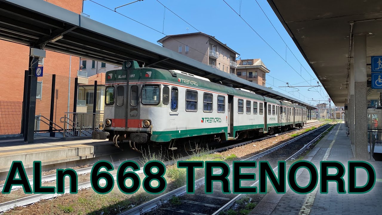 Aln 668 di Trenord e regionali vari in partenza da Pavia