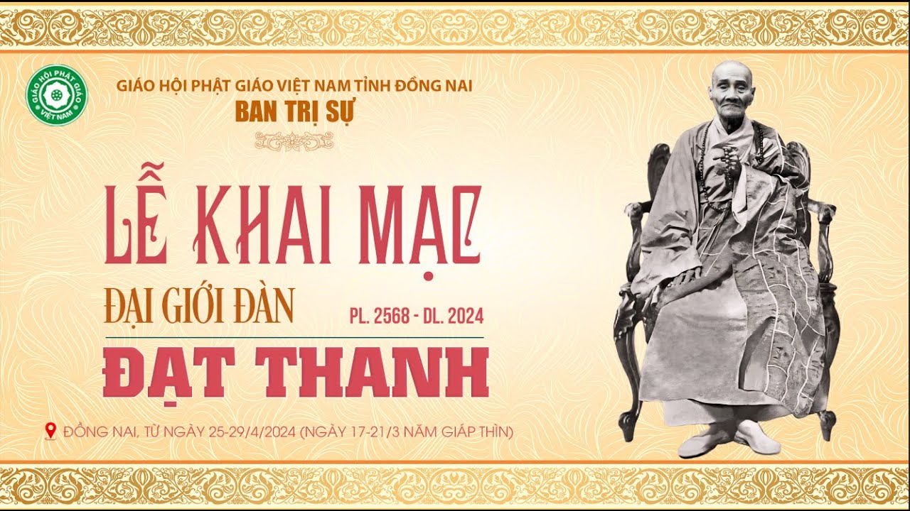 🛑Trực tiếp: Khai mạc Đại giới đàn ĐẠT THANH 2024 - tại chùa Tỉnh Hội, Đồng Nai