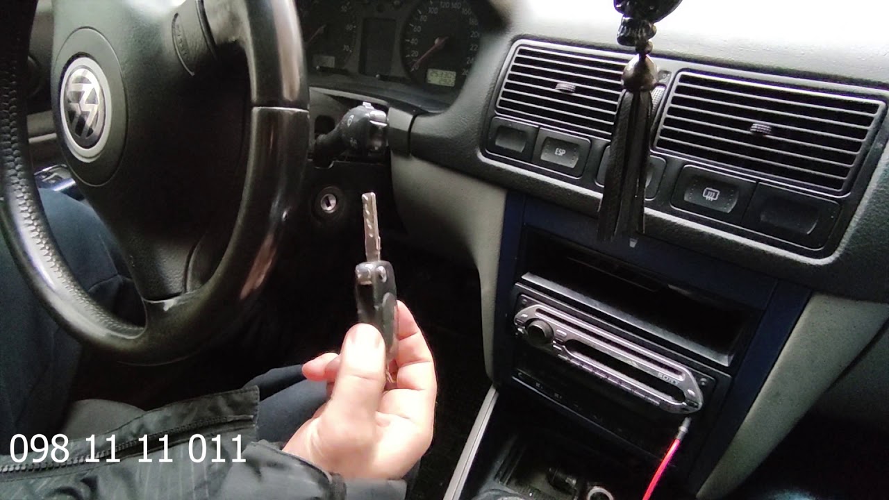 Замена секрета замка Volkswagen golf4 2000