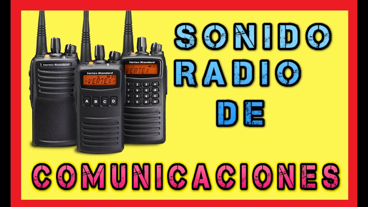 🚨 Sonido de RADIO de COMUNICACIONES/ Sonido REPORTE por Radio/Radio Communication Sound