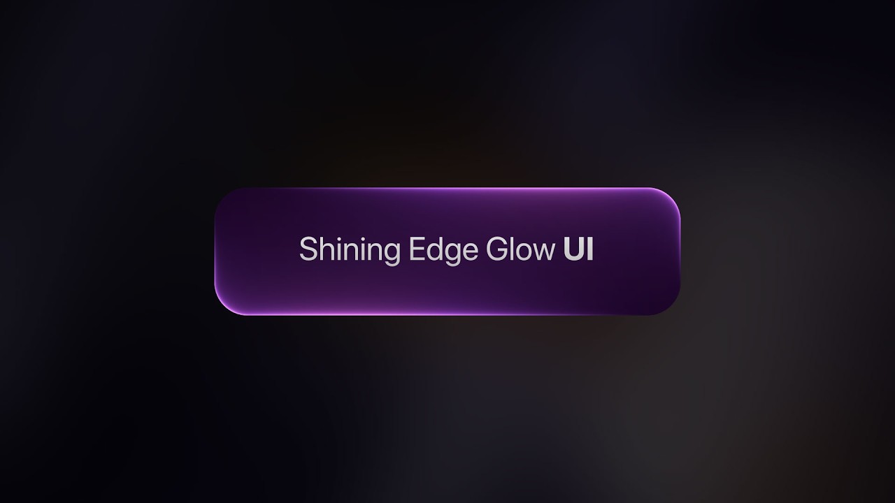 Анимация Shiny Edge Glow UI в After Effects #uianimation #GlowingUI