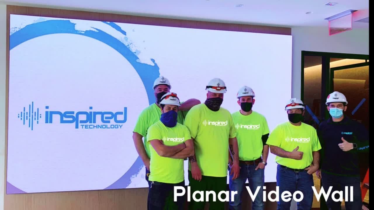 Planar video wall time-lapse for a new life science HQ build-out!