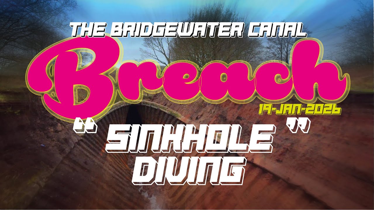 Sinkhole at the Bridgewater Canal Dunham developing