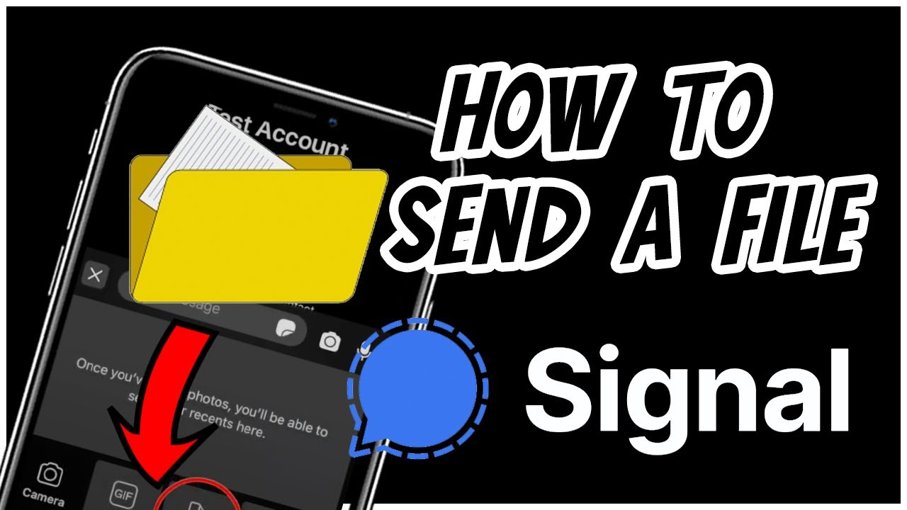 Как отправить файл кому-либо в приложении Signal 2021